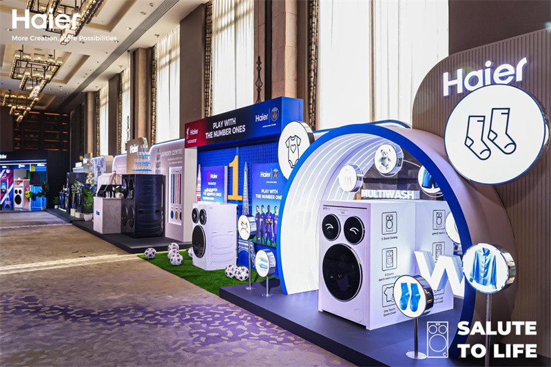 活动现场展示海尔泰国2026洗衣机新品。 活动主办方供图