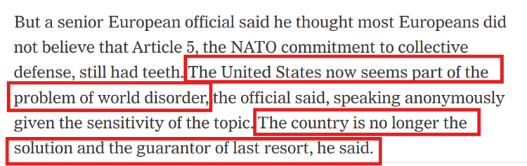 深观察 | 跨大西洋同盟濒临“空心化”:当美国“成为混乱的一部分”_fororder_2