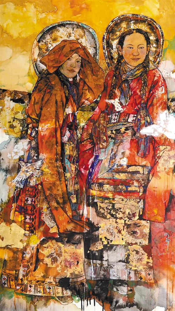 用画笔诠释西藏之美_旅游_手机中国西藏网