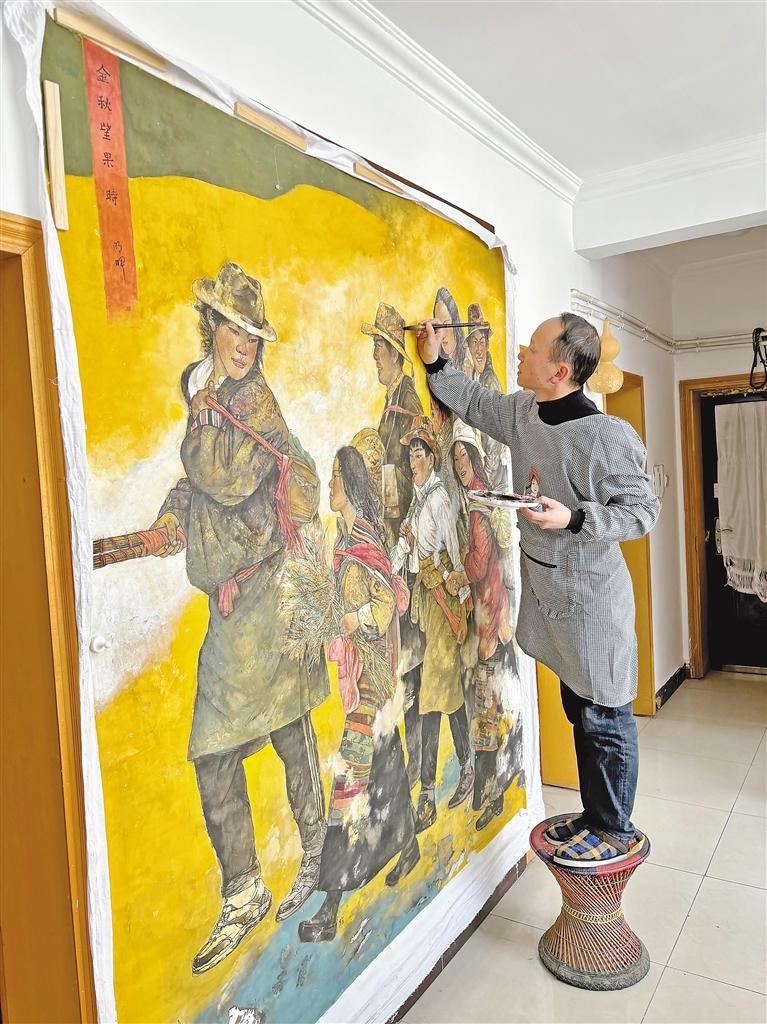 用画笔诠释西藏之美_旅游_手机中国西藏网