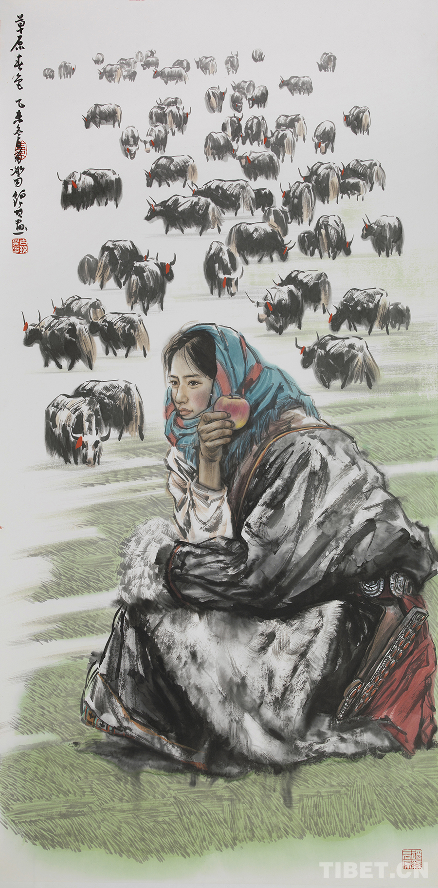 情系高原——古锦其中国画展”在横琴粤澳深度合作区开幕_原创_手机中国西藏网